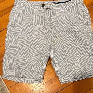 Brooks Brothers Blue and White Checkered Men's Shorts